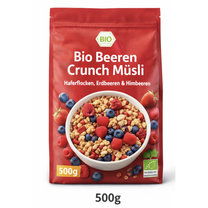 Bio Beeren Crunch Müsli